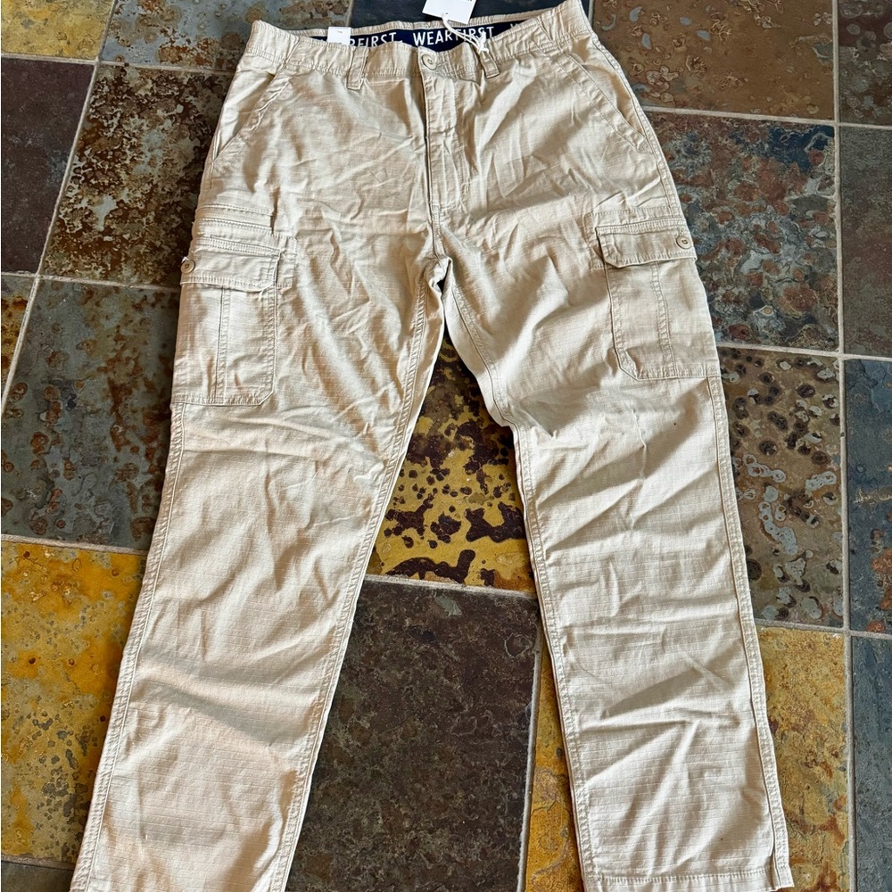 Men's Casual Tan Cargo Pants